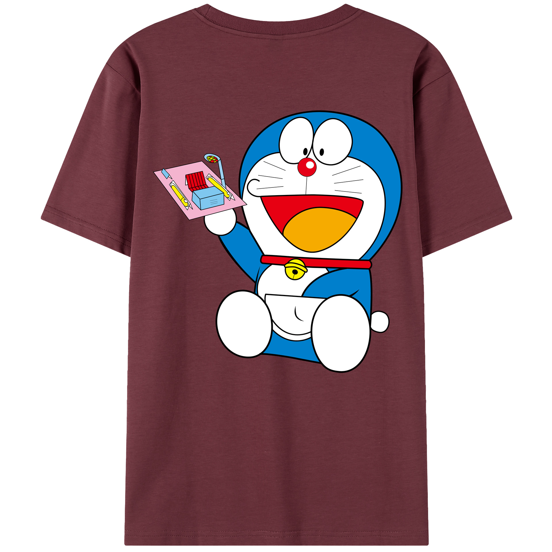 （画像用） ドラえもん Doraemon 綿100％半袖Tシャツ（背面プリント）
